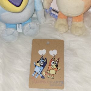 Bluey and bingo earrings