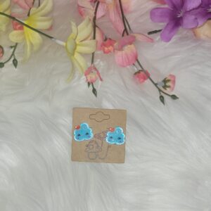 Blue clouds earrings