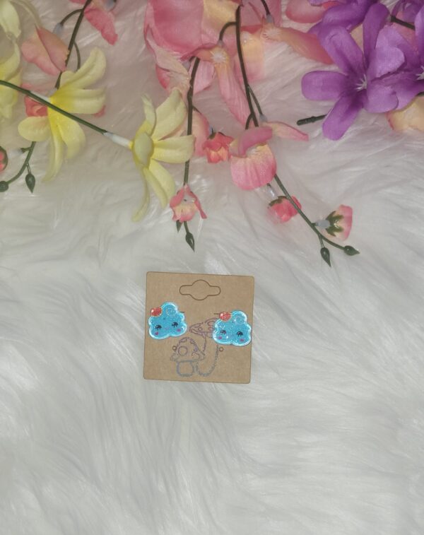 Blue clouds earrings