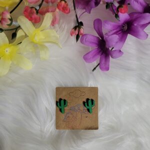 Cactus earrings