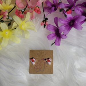 Bouquet of hearts earrings