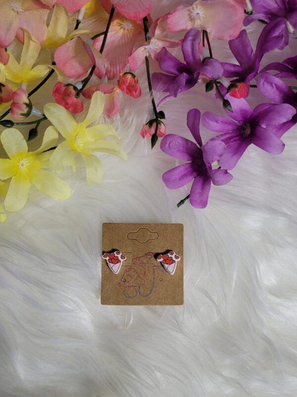 Bouquet of hearts earrings