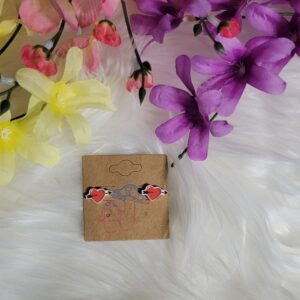 Heart with arrow post earrings