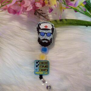 Cool man nurse badge