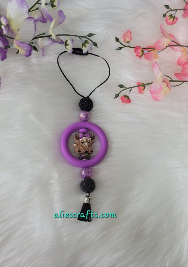 Addorable cow car charm - Image 3