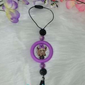 Addorable cow car charm