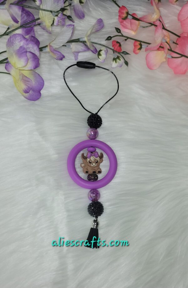 Addorable cow car charm