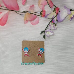 Thing 2 earrings
