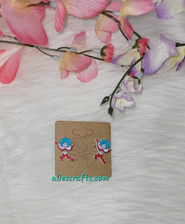Thing 2 earrings