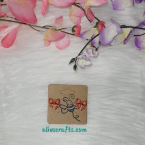 Basketball bow earrings