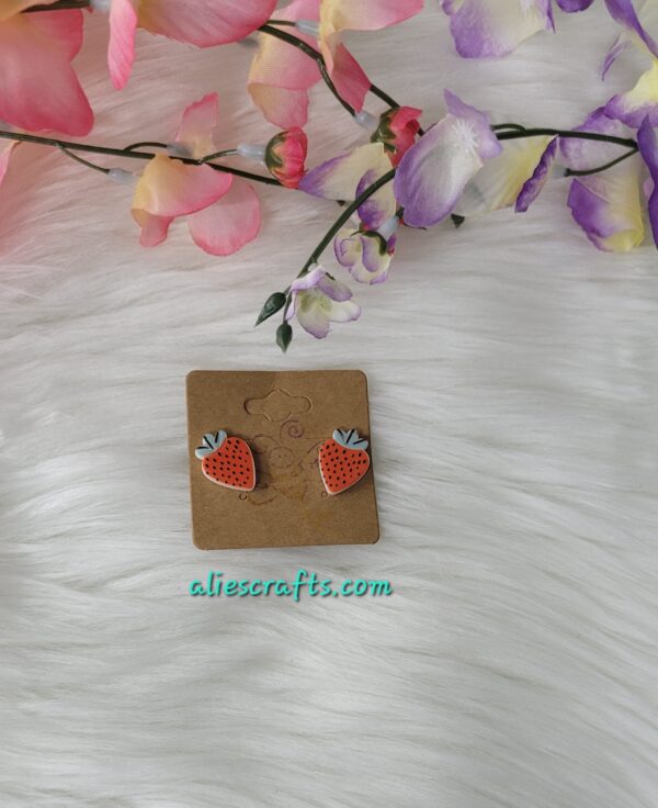 Strawberry earrings - Image 2