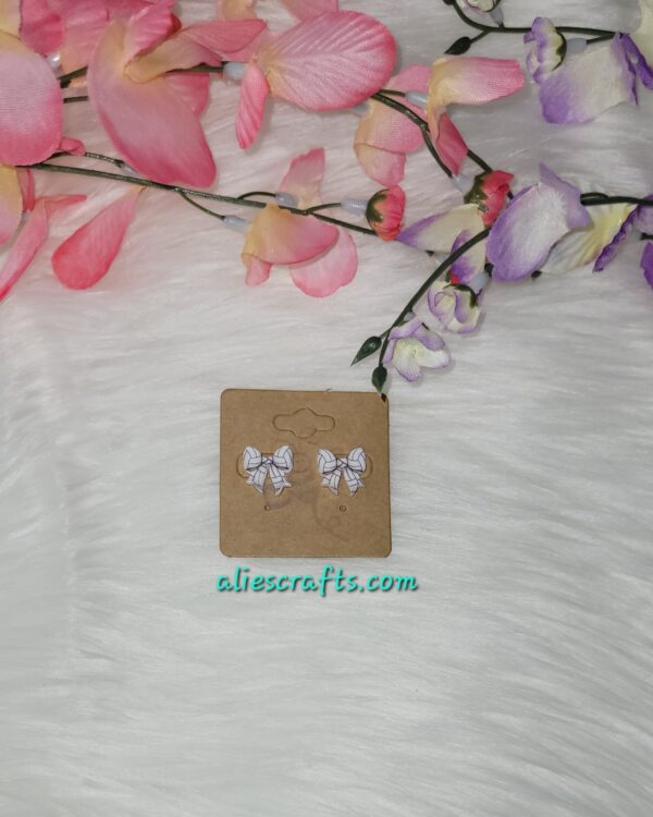 Volleyball bow earrings - Image 2