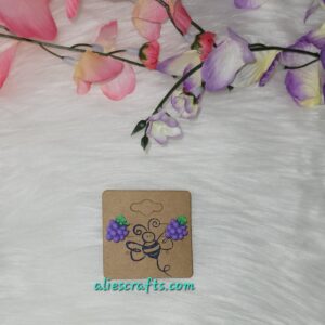 3d grape earrings