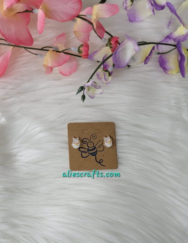 Lucky cat earrings