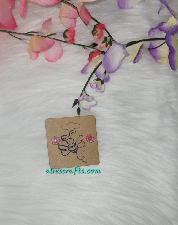 Rose earrings