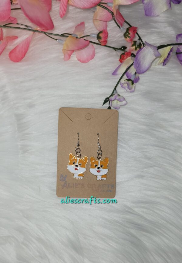 Dog charm earrings - Image 2