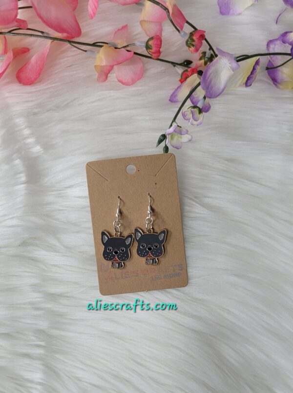 Dog charm earrings - Image 2