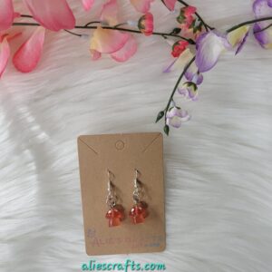 Red mushrooms charm earrings