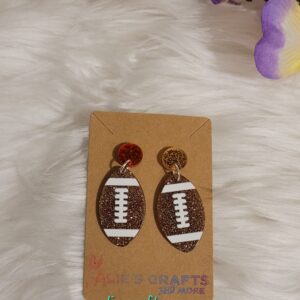 Football earrings