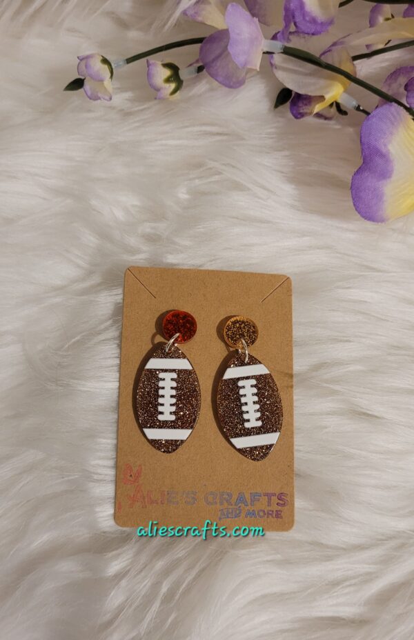 Football earrings