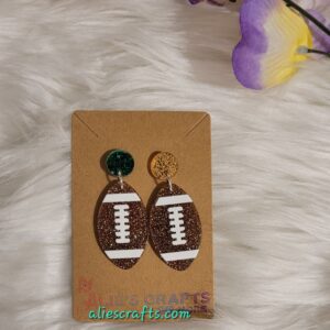 Football earrings
