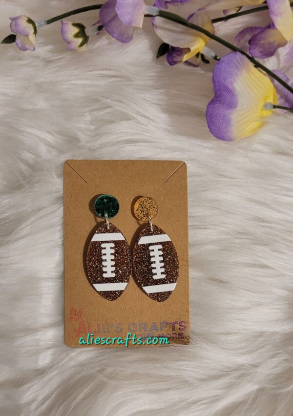 Football earrings