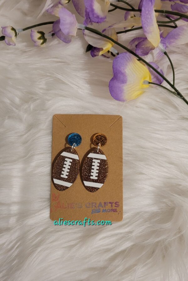 Football earrings