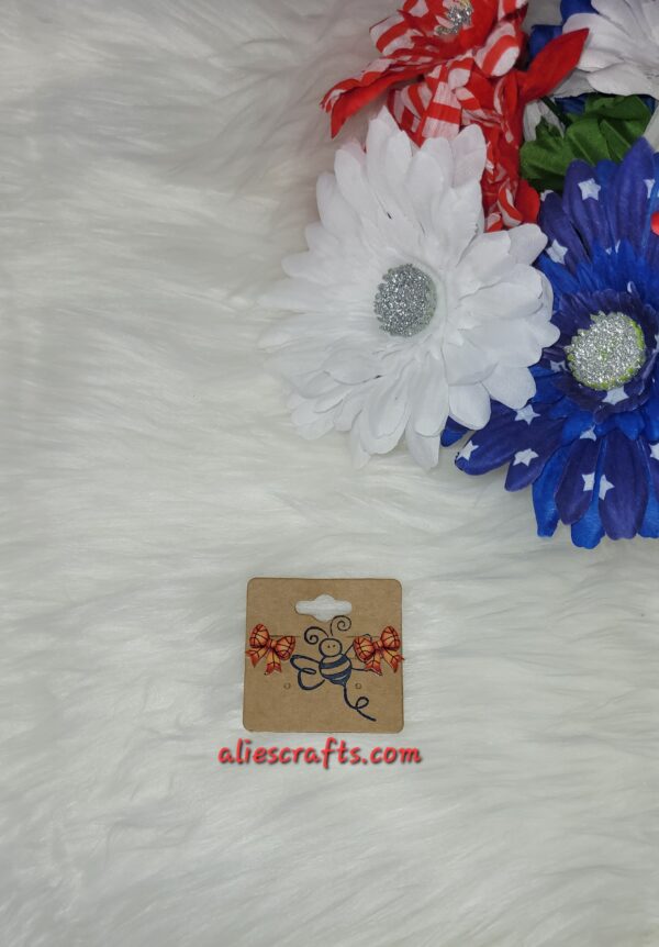 Basketball bow earrings - Image 2