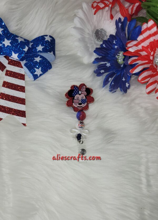 Minnie mouse badge