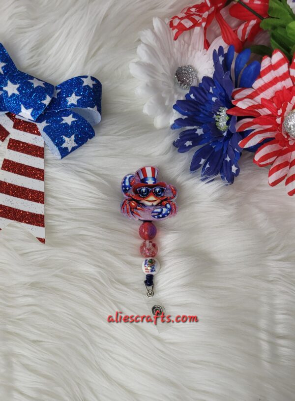 Patriotic crab badge - Image 2