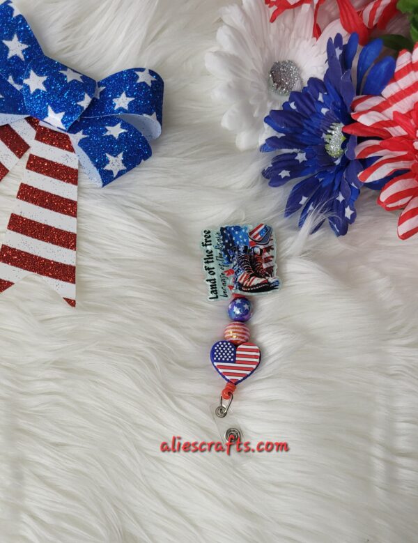 Land of the free badge