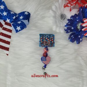 Usa flag badge