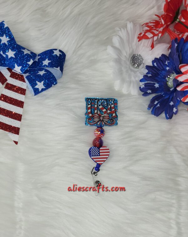 Usa flag badge