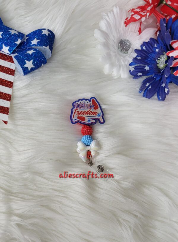 Taste like freedom ice cream badge