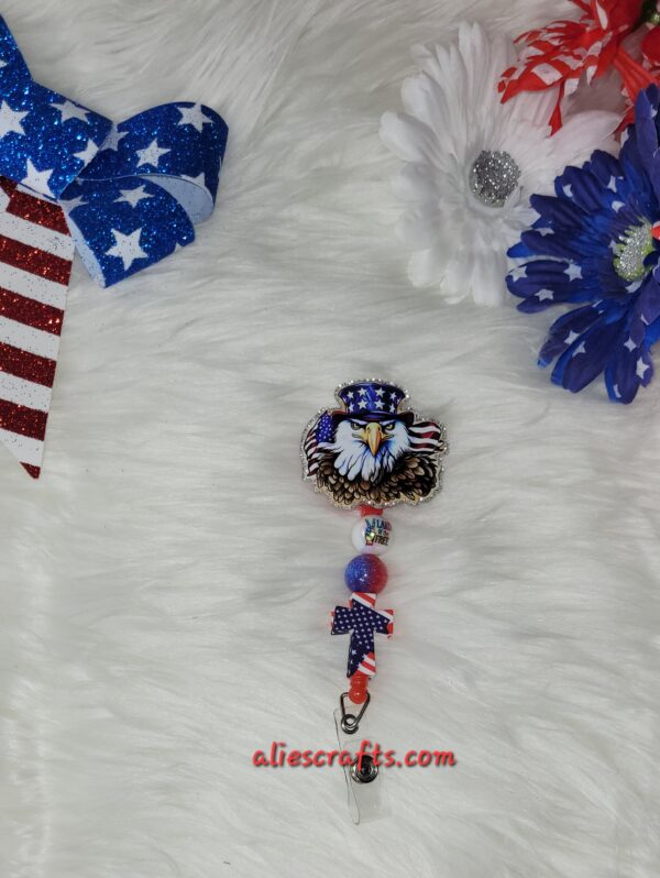 Patriotic eagle badge - Image 2