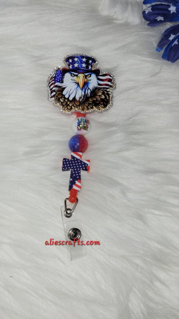 Patriotic eagle badge - Image 3