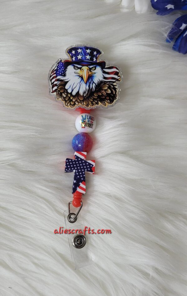 Patriotic eagle badge - Image 4
