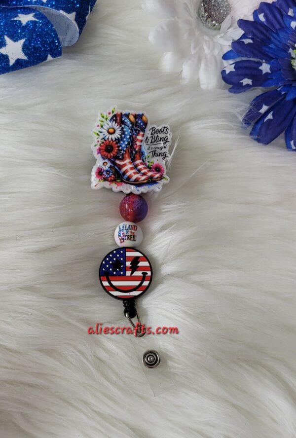 Boots and bling its a cowgirl thing badge - Image 4
