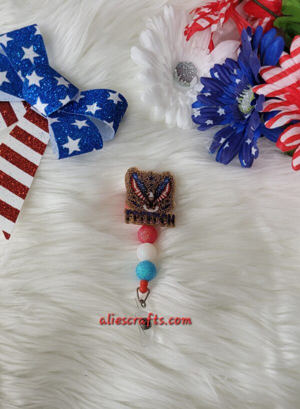 Freedom eagle flag badge - Image 2