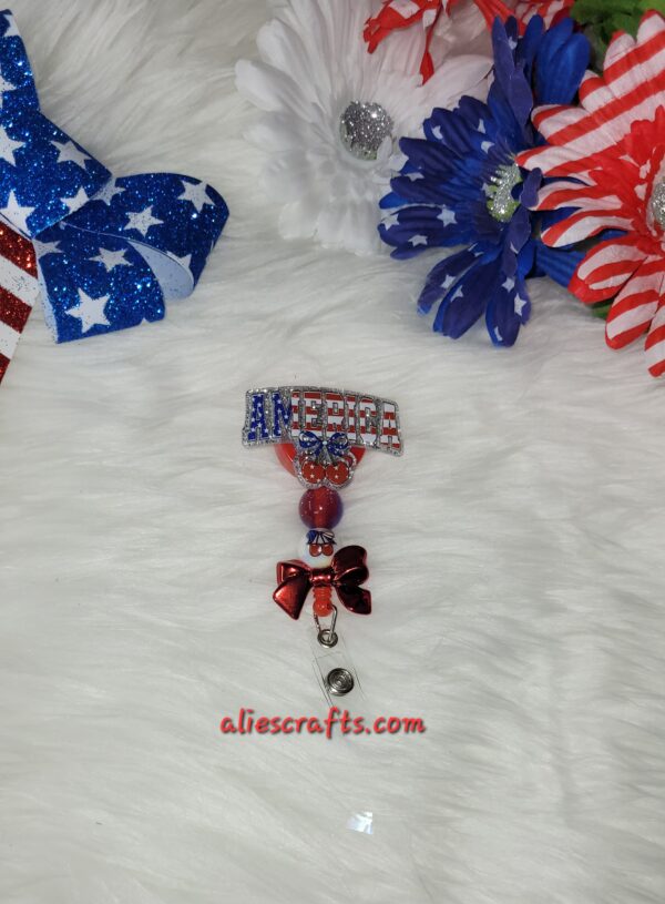 America cherry badge