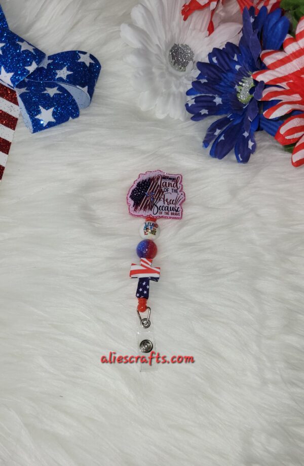 Land of the free because of the brave badge - Image 3