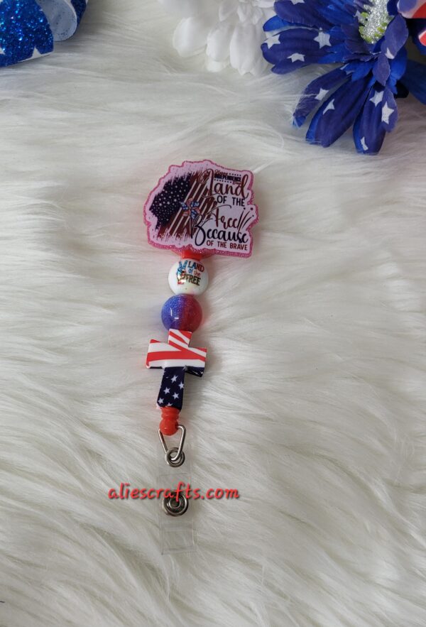 Land of the free because of the brave badge - Image 4