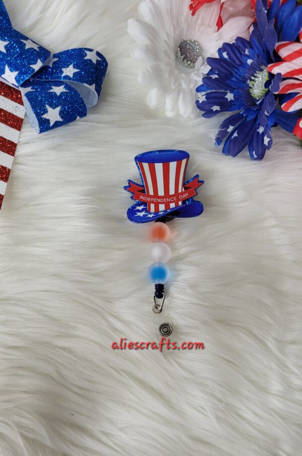 Independence day hat badge