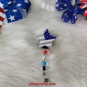 Star flag badge