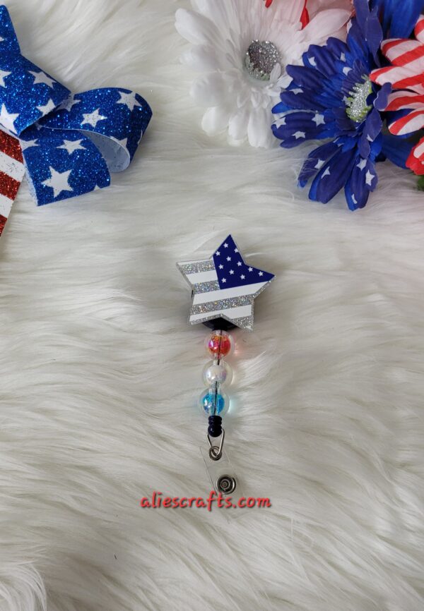 Star flag badge