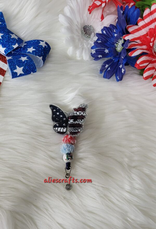 Flag butterfly badge - Image 3
