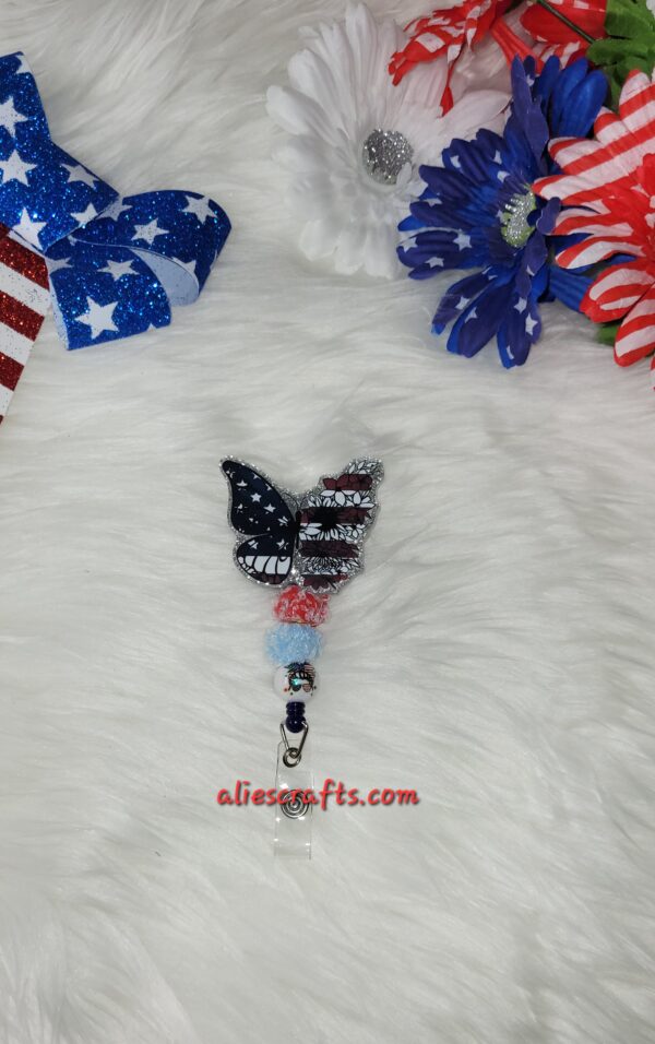 Flag butterfly badge - Image 4