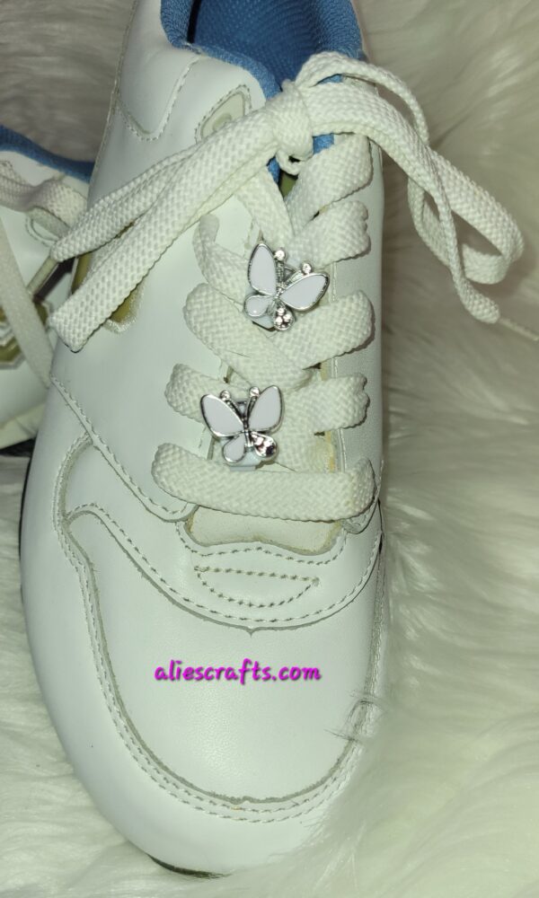 Butterfly shoe charms