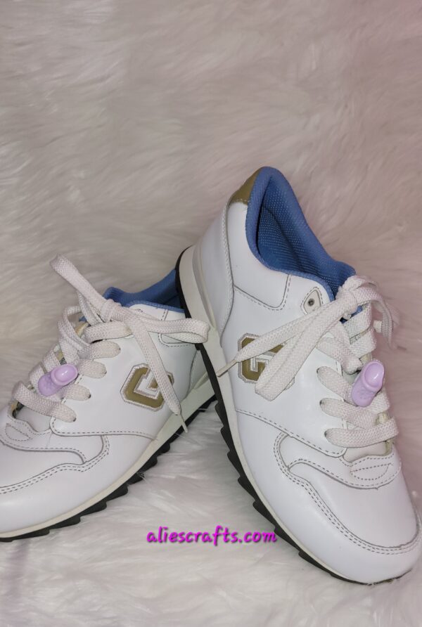 Purple clog shoe charms
