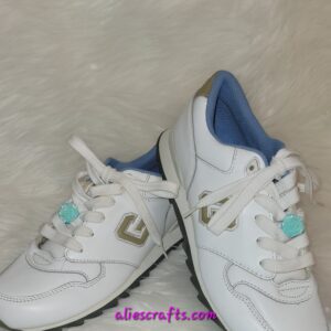 Luminous rose shoe charms